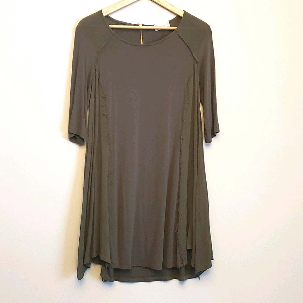 Altar'd state GREEN TUNIC DRESS. SIZE M